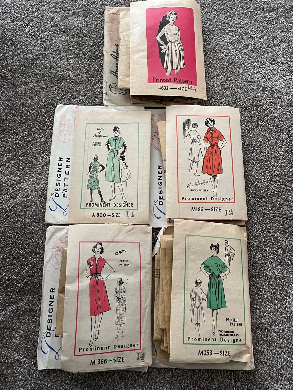 5 Rare Mail Order Vintage Sewing Patterns Dresses